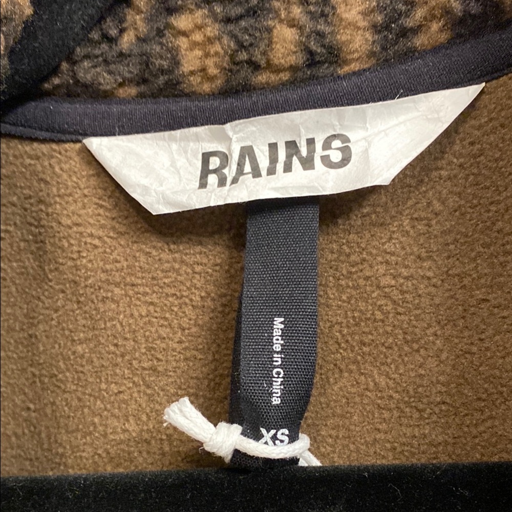 Rains Brown Patterned Jacket - Picture 2 of 6